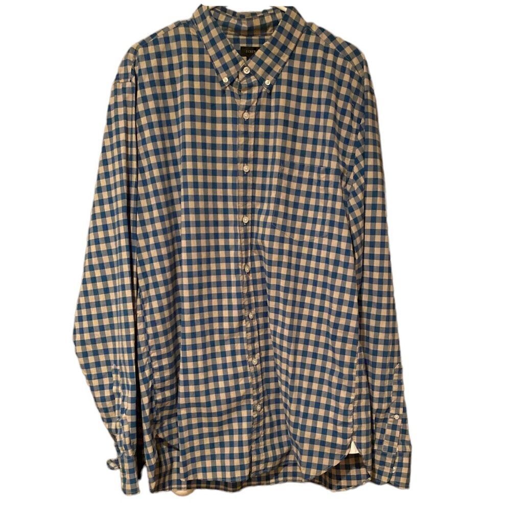 J Crew Plaid X Large Tall Shirt